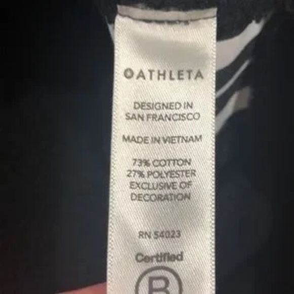 ATHLETA black and white striped top sweatshirt size small super stylish - Picture 3 of 9